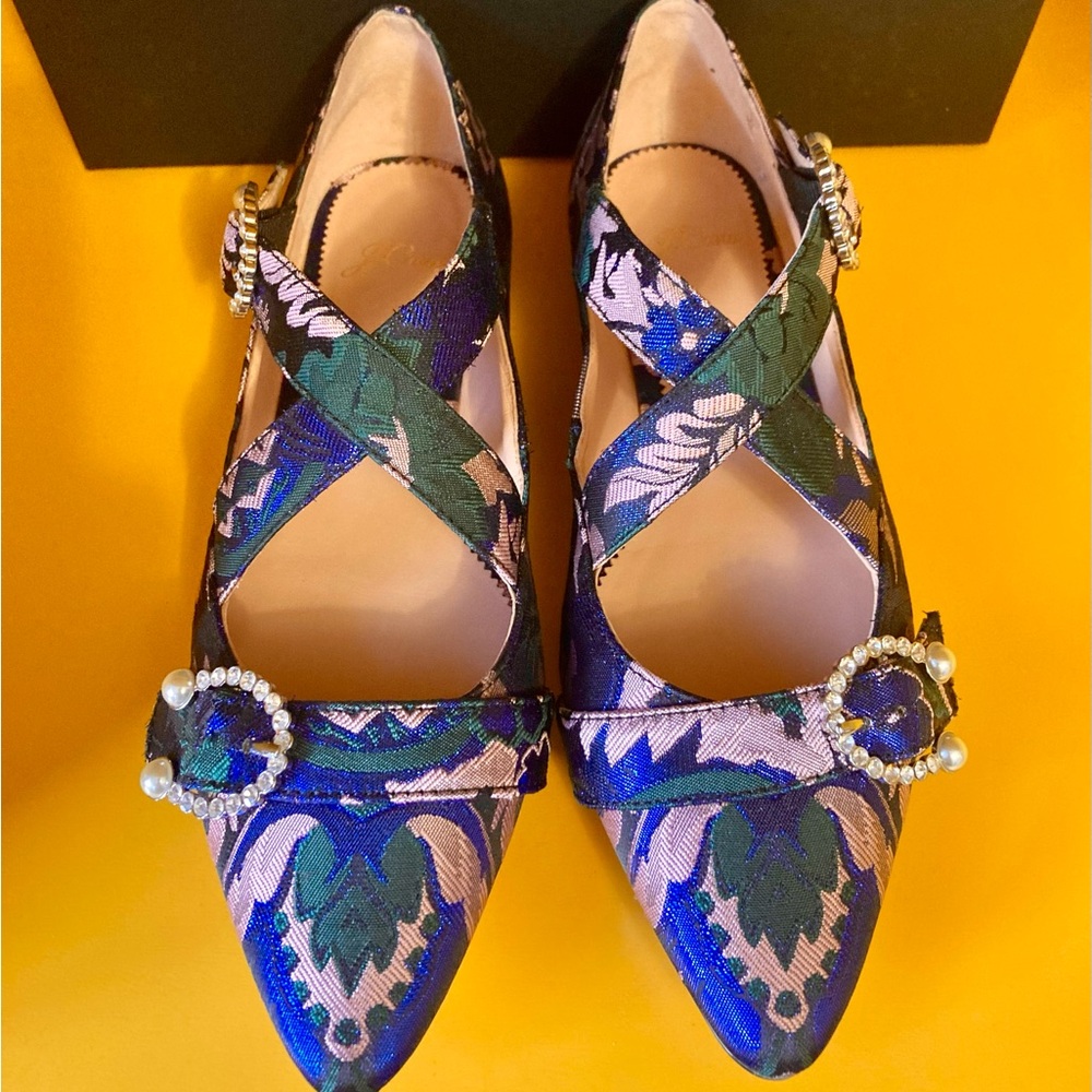 J CREW Brocade Flats